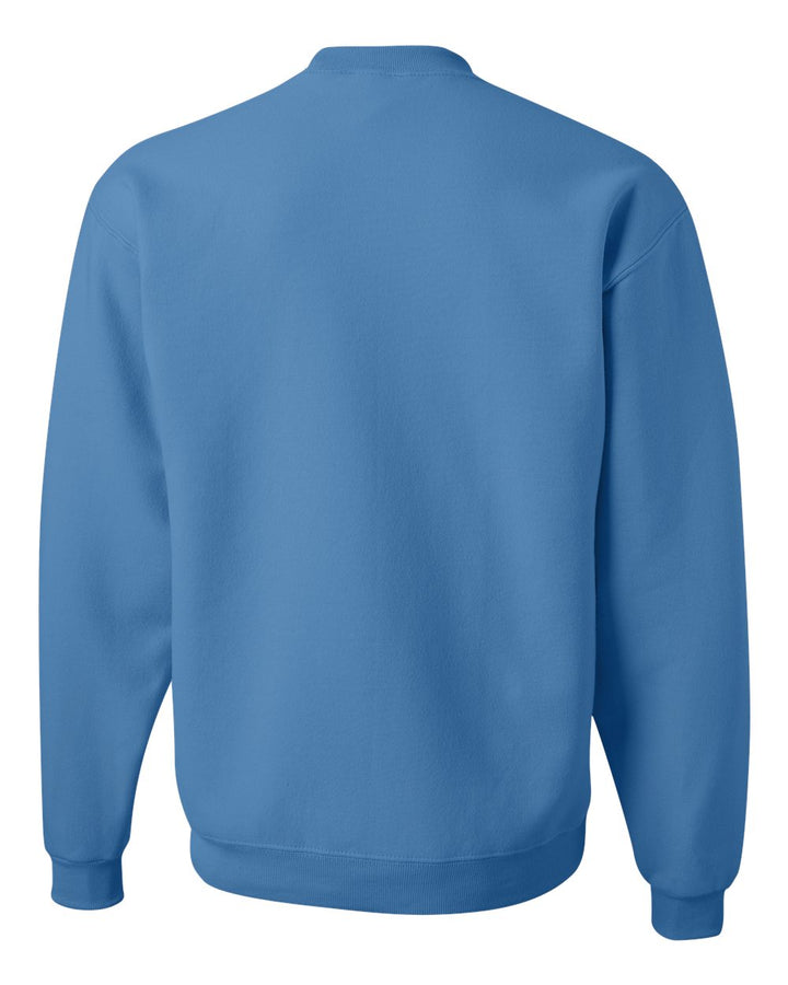 Rear View of Columbia Blue NuBlend® Crewneck Sweatshirt - 562MR
