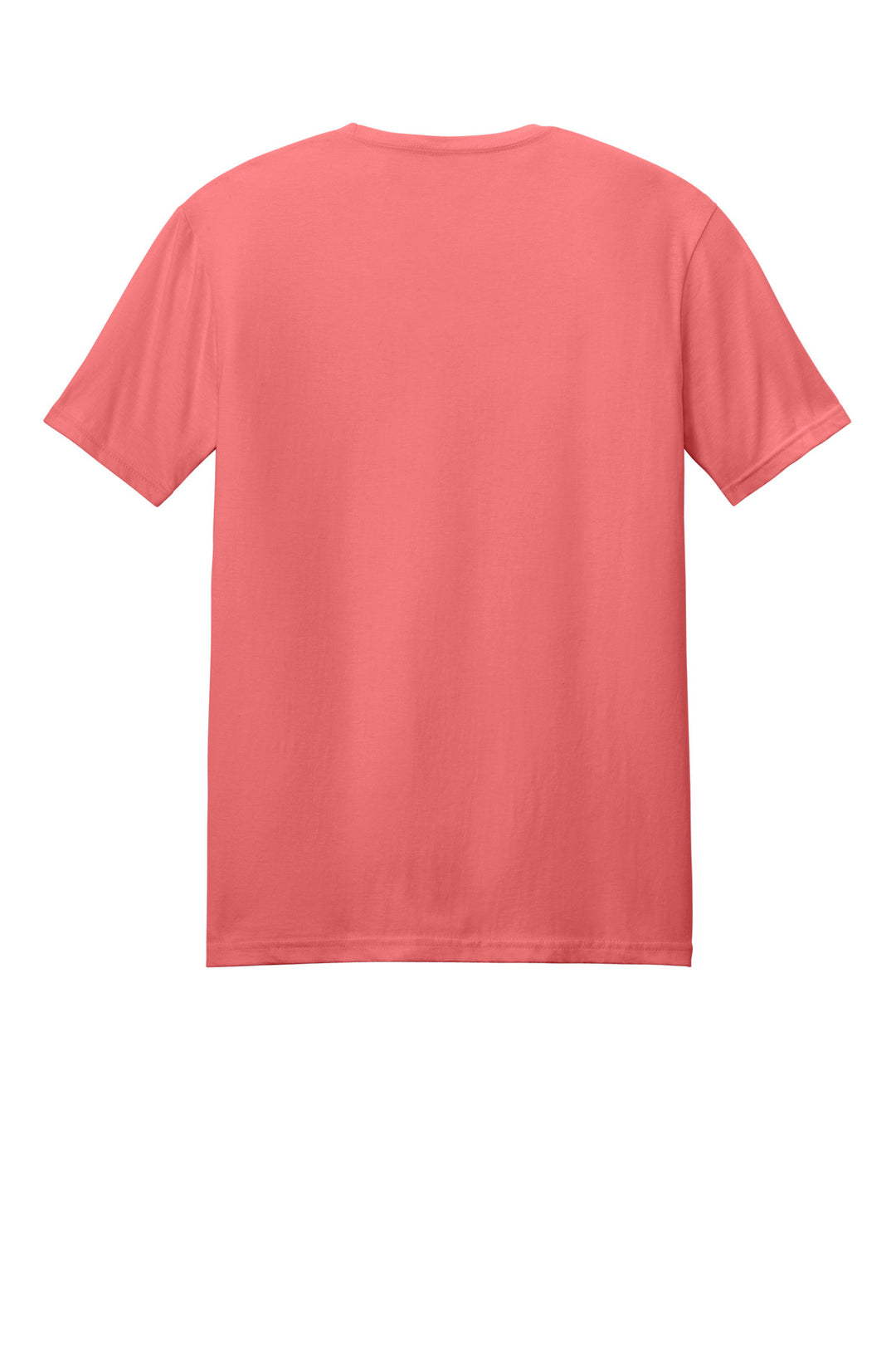Rear View of CoralSilk Gildan Softstyle T-Shirt. 64000