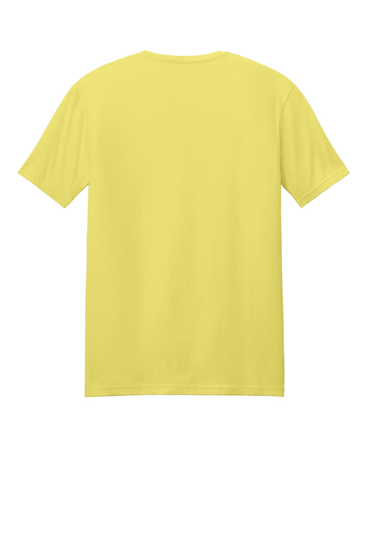 Rear View of Corn Silk Gildan Softstyle T-Shirt. 64000