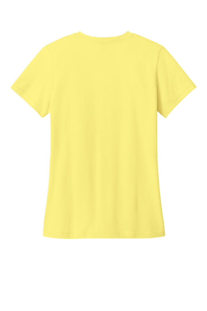 Rear View of Corn Silk Gildan Softstyle Women's T-Shirt. 64000L