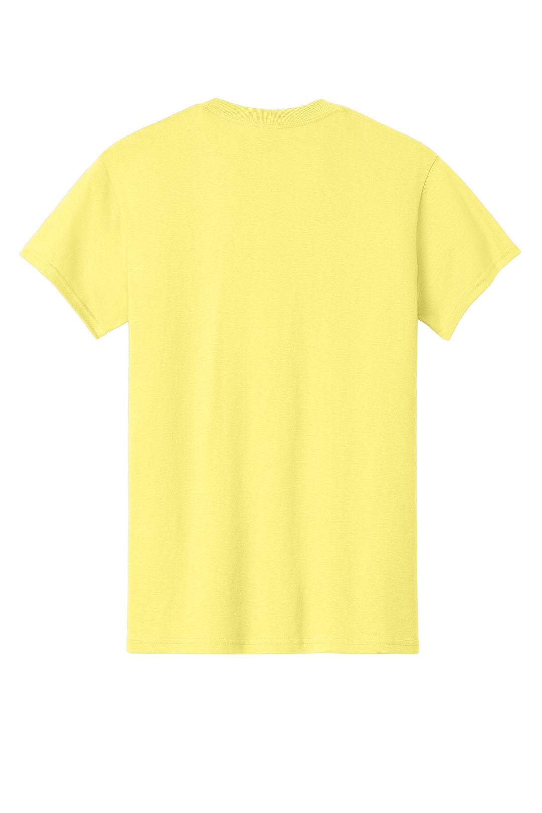 Rear View of Cornsilk Gildan - Heavy Cotton 100% Cotton T-Shirt. 5000