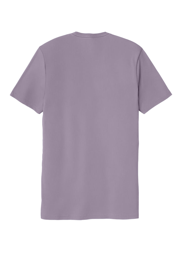 Rear View of CosmicPrpl Allmade Unisex Organic Cotton Tee. AL2100