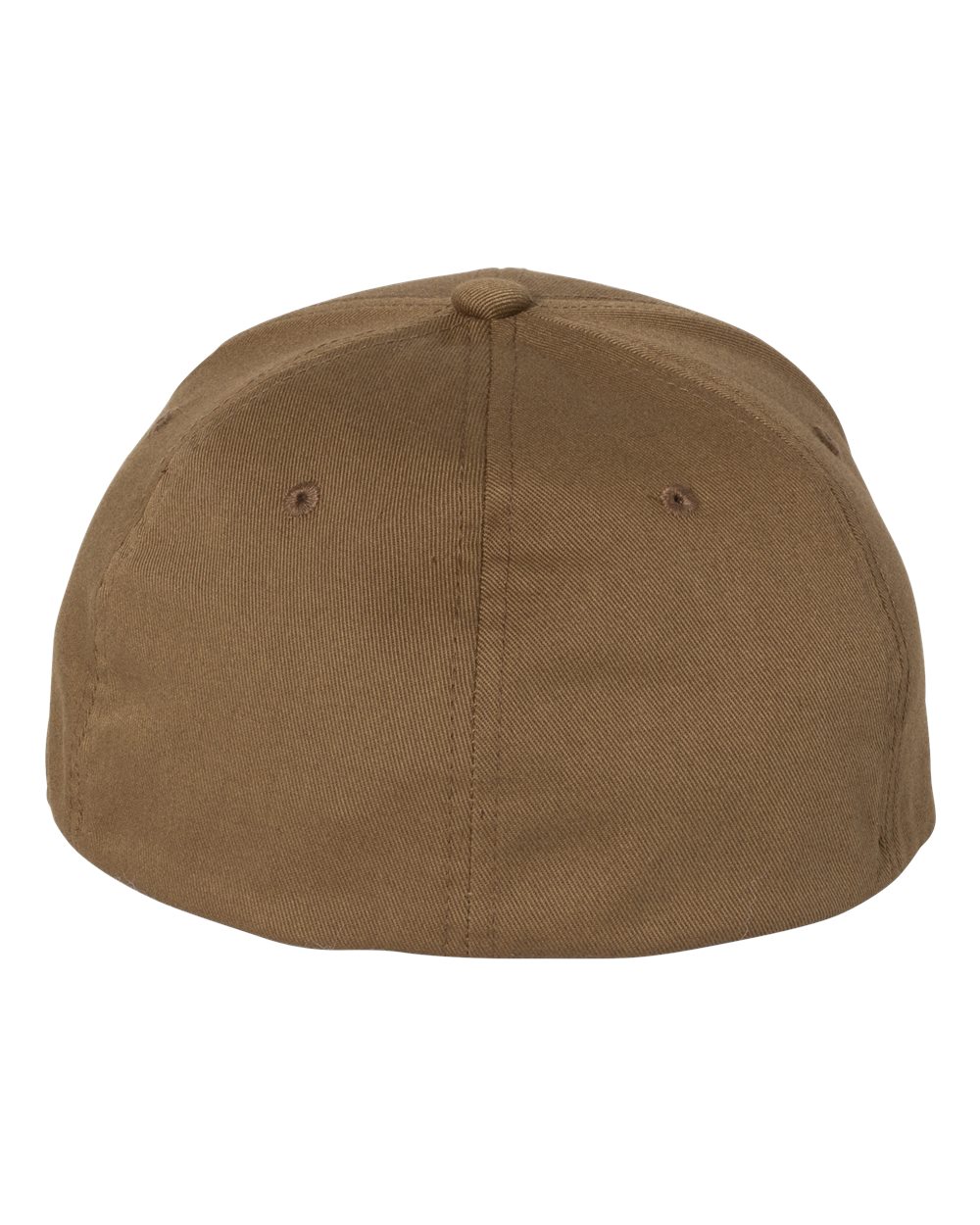 Rear View of Coyote Brown Cotton Blend Cap - 6277