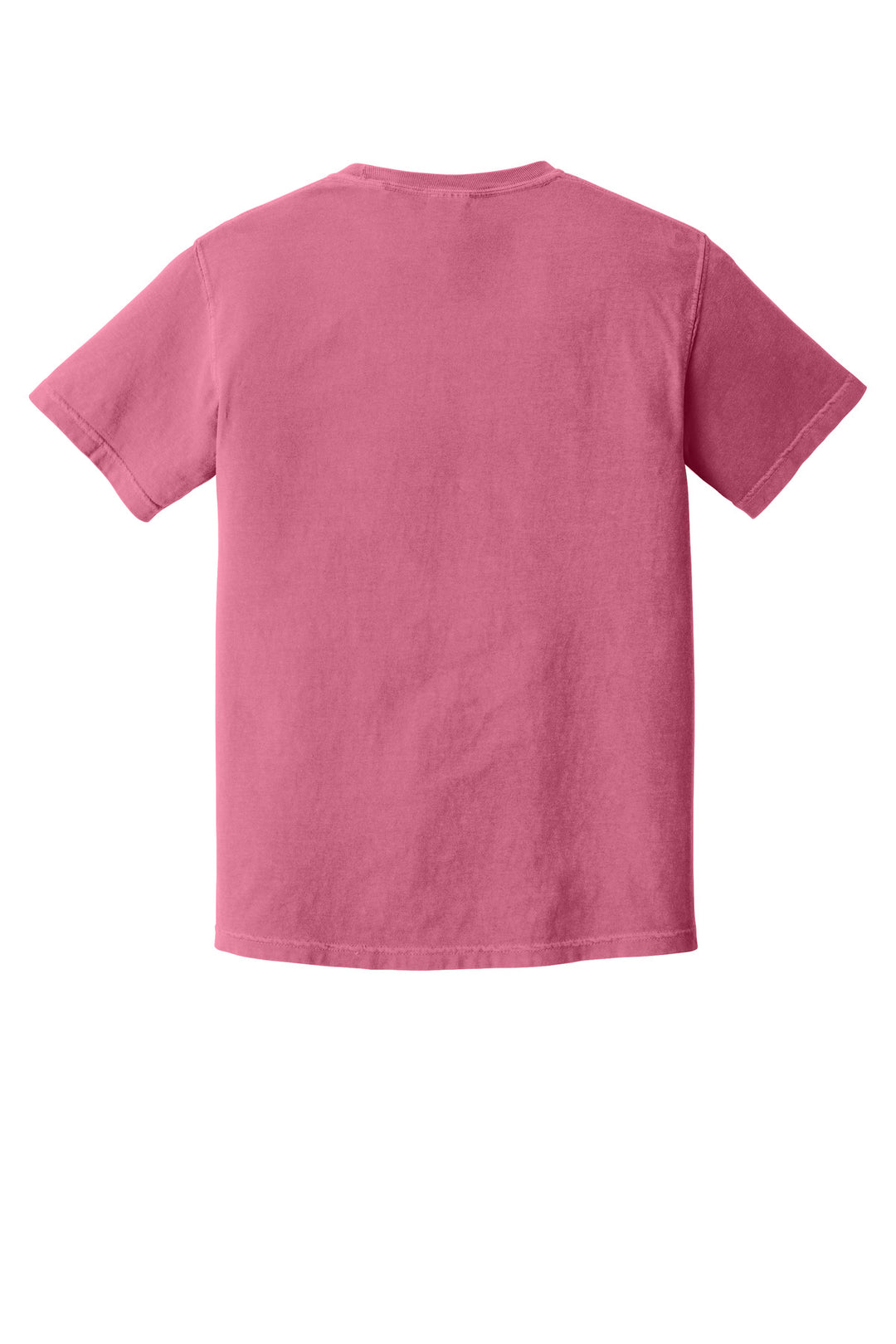 Rear View of Crunchberry COMFORT COLORS Heavyweight Ring Spun Tee. 1717