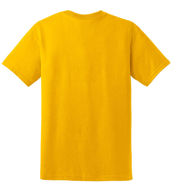 Rear View of Daisy Gildan DryBlend 50 Cotton/50 Poly T-Shirt. 8000