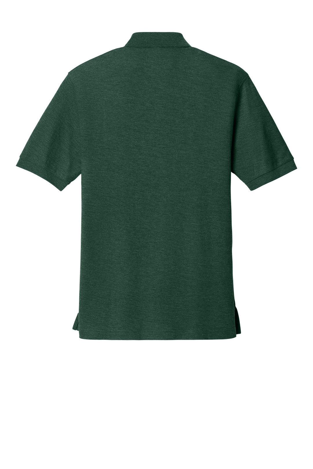 Rear View of Dark Green Port Authority Silk Touch Polo K500