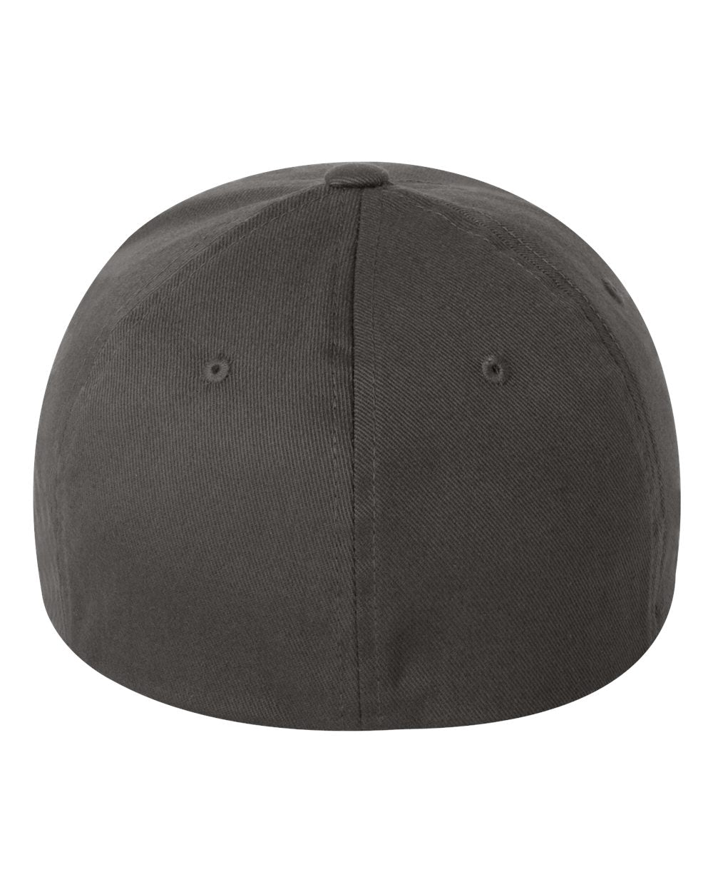 Rear View of Dark Grey Cotton Blend Cap - 6277