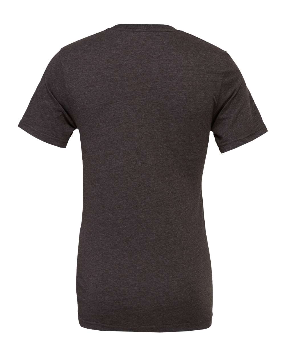 Rear View of Dark Grey Heather CVC Jersey Tee - 3001CVC