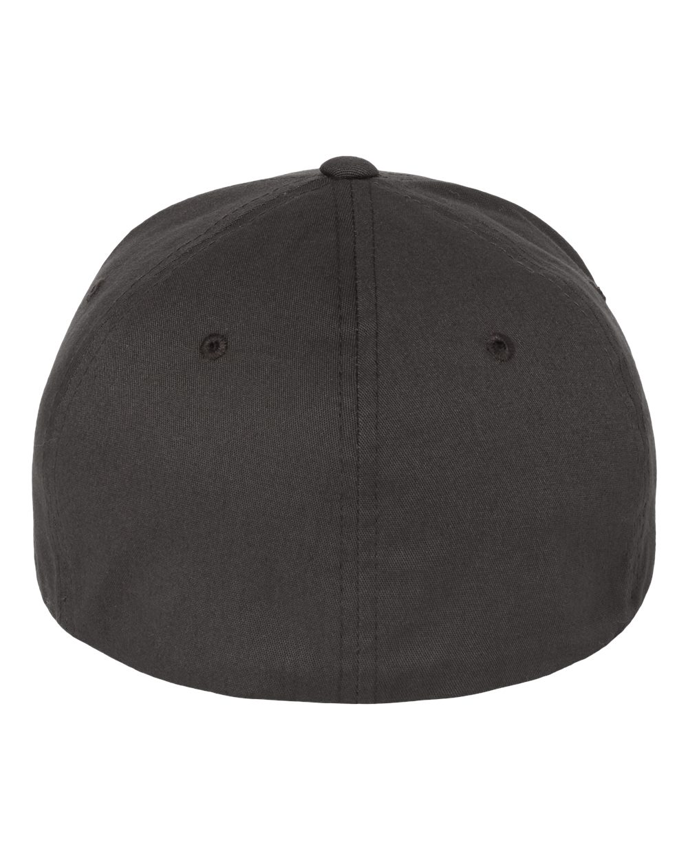 Rear View of Dark Grey V-Flexfit® Cotton Twill Cap - 5001