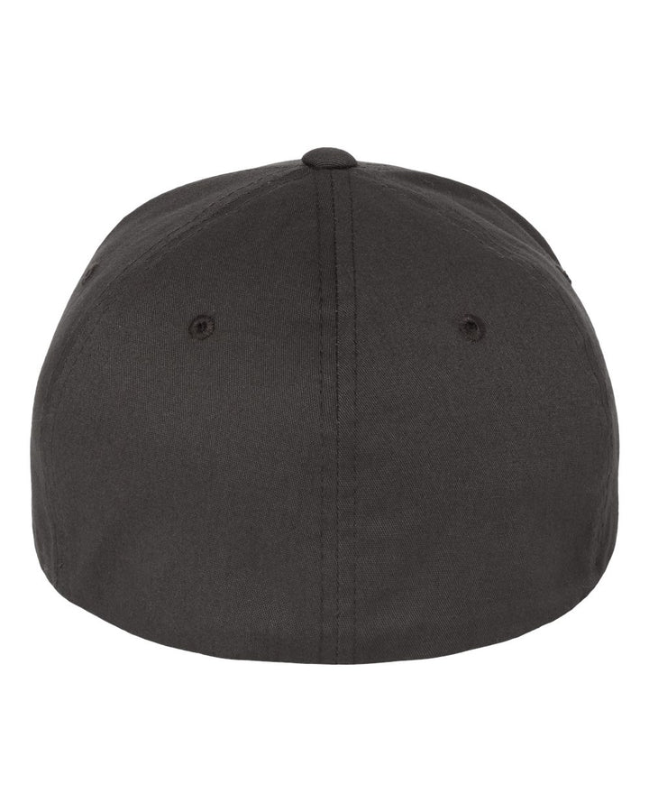 Rear View of Dark Grey V-Flexfit® Cotton Twill Cap - 5001