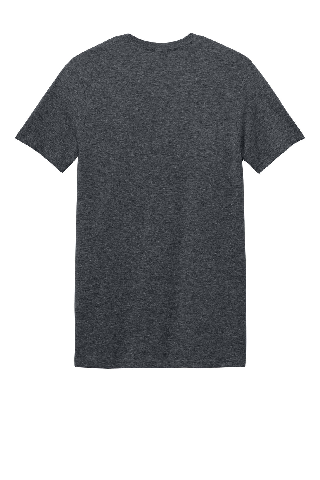 Rear View of Dark Heather Gildan Softstyle T-Shirt. 64000