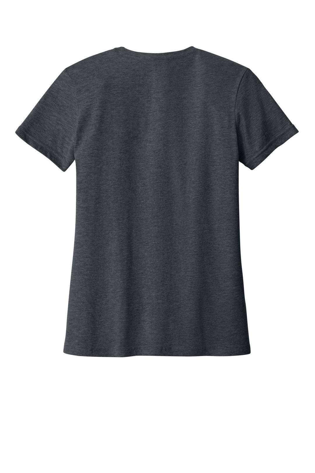 Rear View of Dark Heather Gildan Softstyle Women's T-Shirt. 64000L