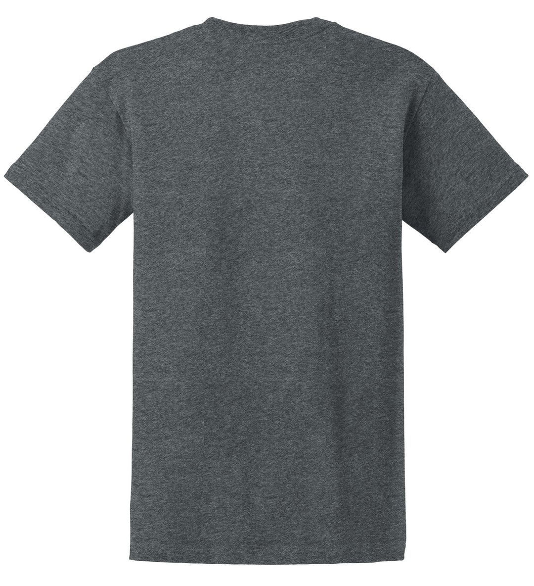 Rear View of Dark Heather Gildan - Ultra Cotton 100% US Cotton T-Shirt. 2000