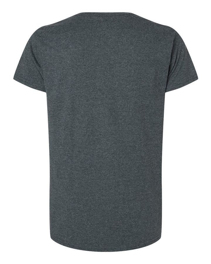 Rear View of Dark Heather Ultra Cotton® Women’s T-Shirt - 2000L