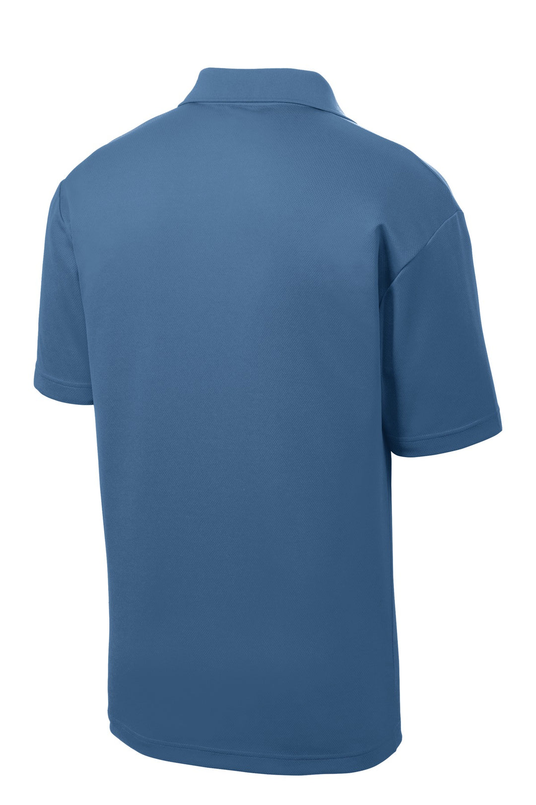 Rear View of Dawn Blue Sport-Tek PosiCharge RacerMesh Polo. ST640