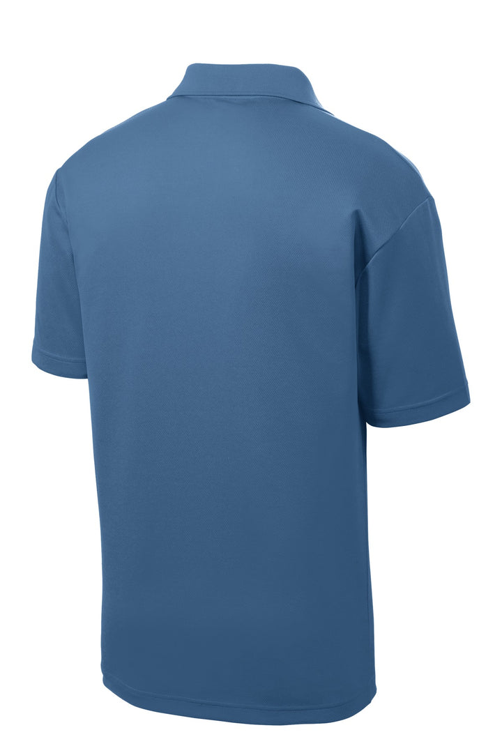 Rear View of Dawn Blue Sport-Tek PosiCharge RacerMesh Polo. ST640