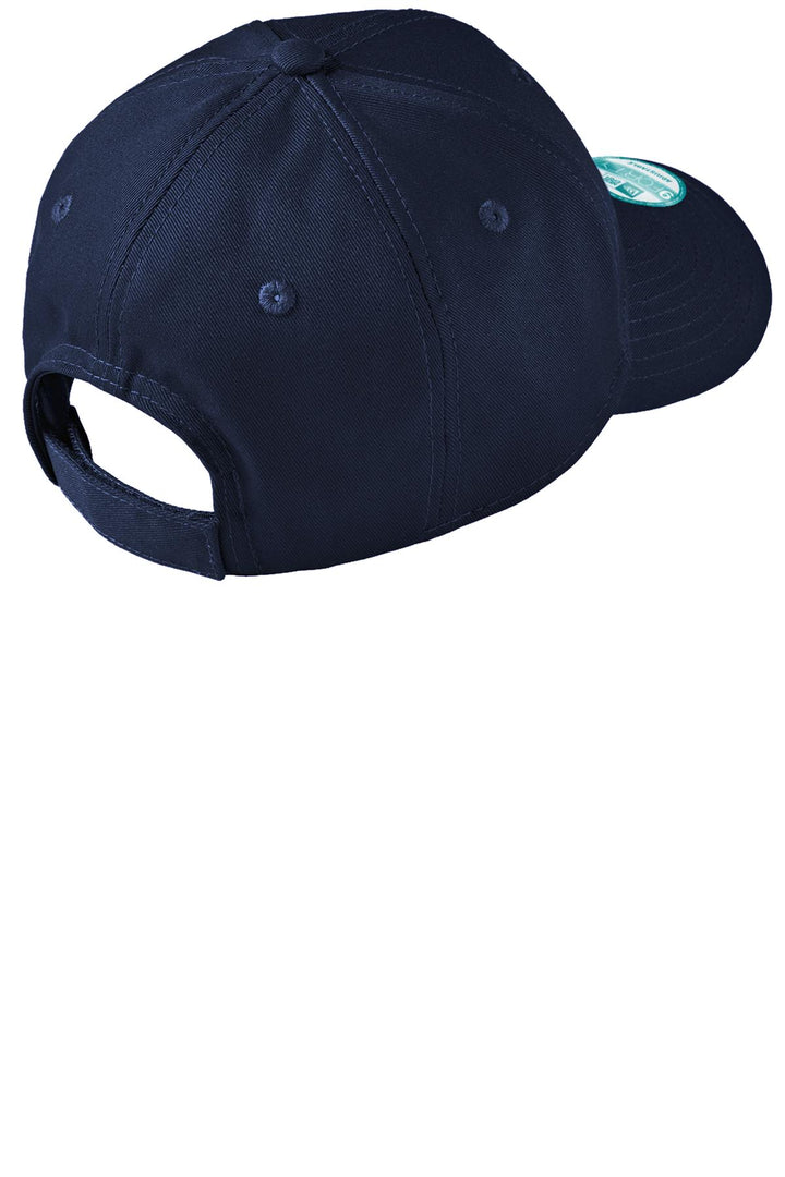 Rear View of Deep Navy New Era - Adjustable Structured Cap. NE200