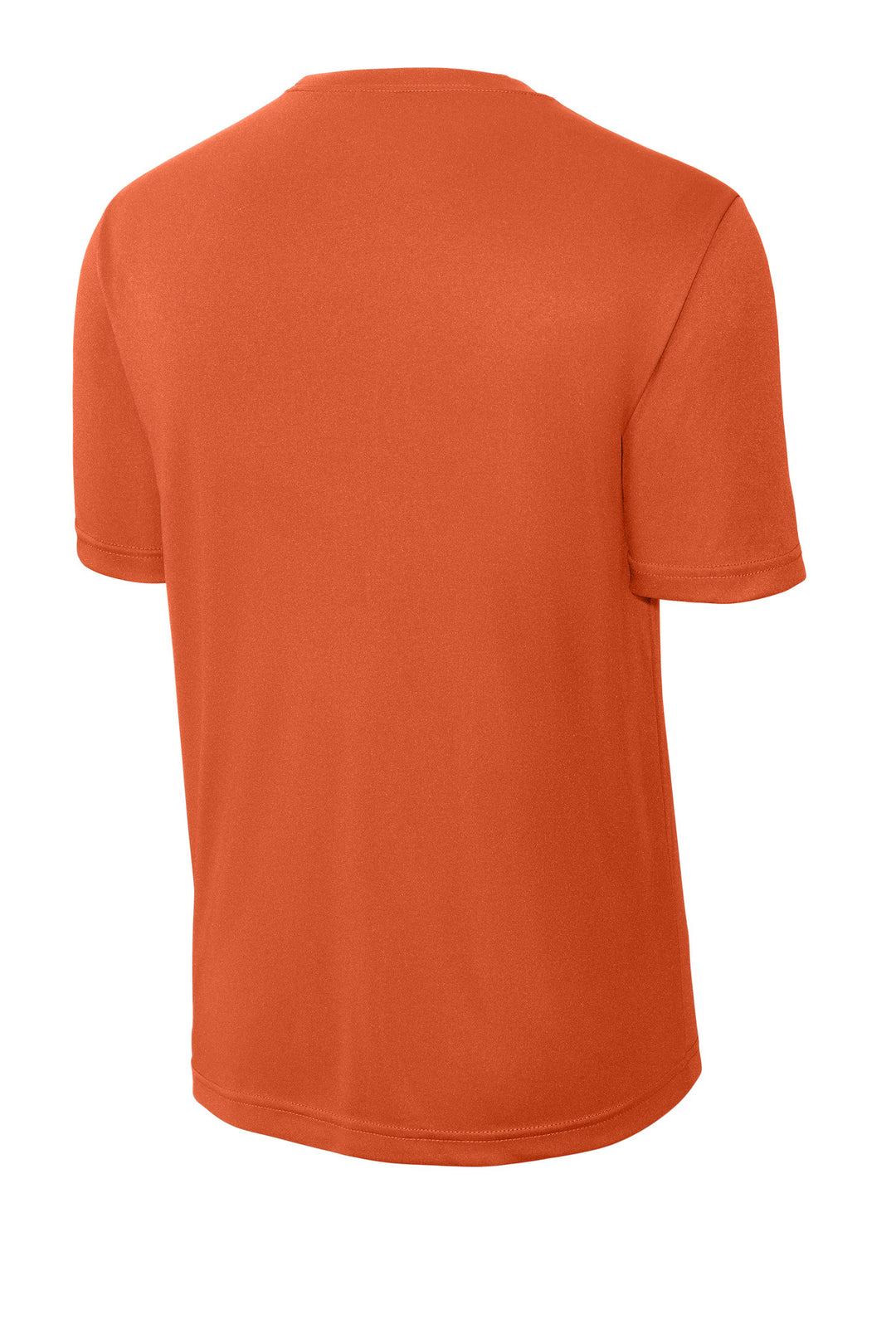 Rear View of Deep Orange Sport-Tek PosiCharge Competitor Tee. ST350
