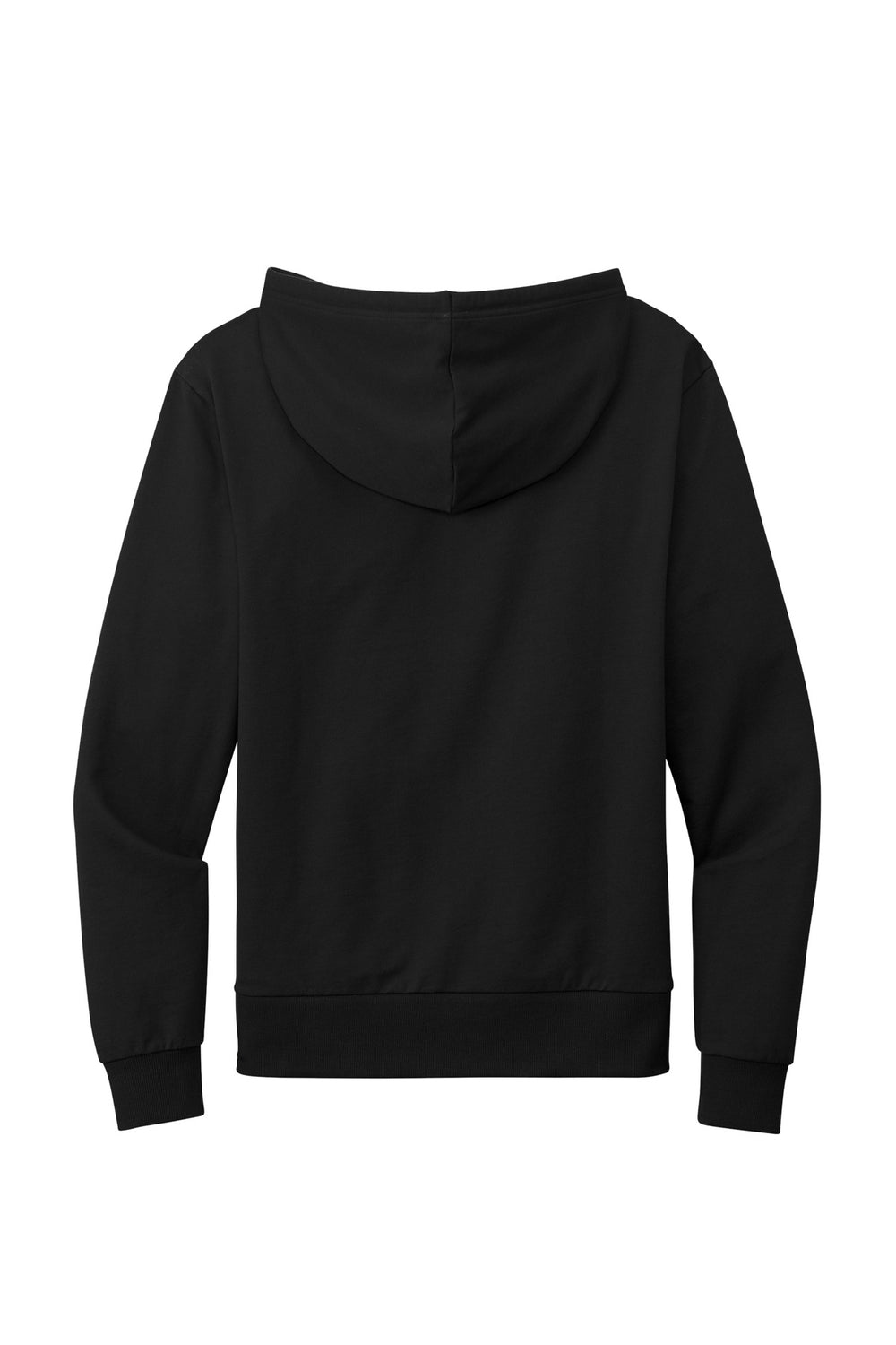 Rear View of DeepBlack Allmade Unisex Organic French Terry Pullover Hoodie AL4000