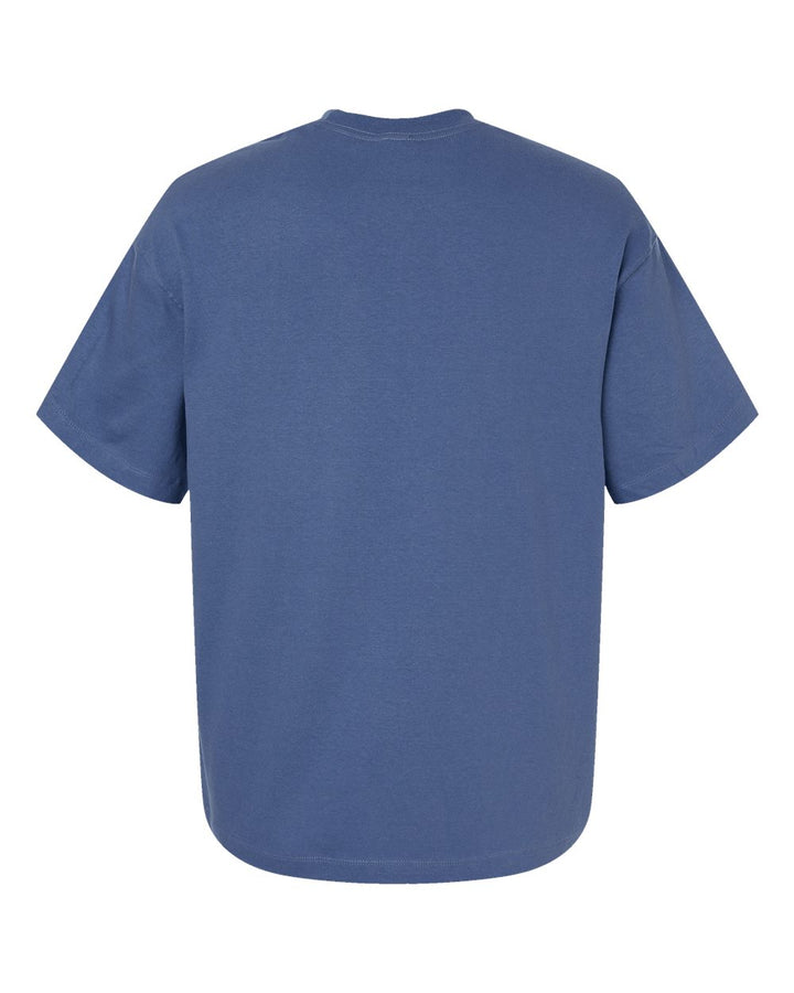 Rear View of Denim Blue Beefy-T® Retro Street T-Shirt - 5180R