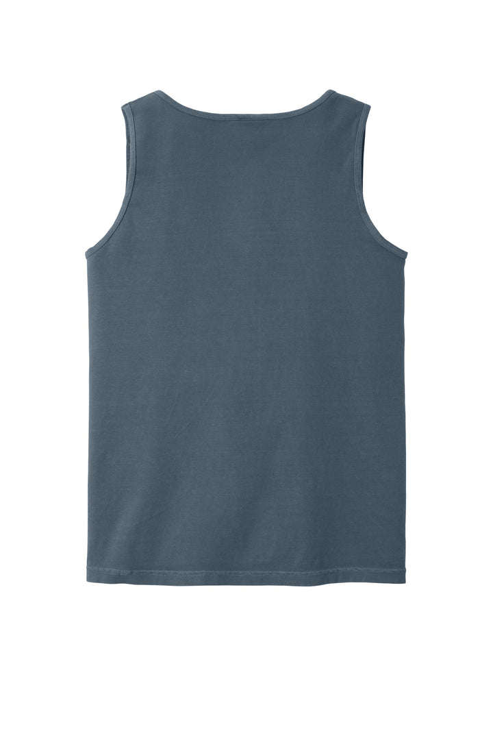 Rear View of Denim COMFORT COLORS Heavyweight Ring Spun Tank Top. 9360