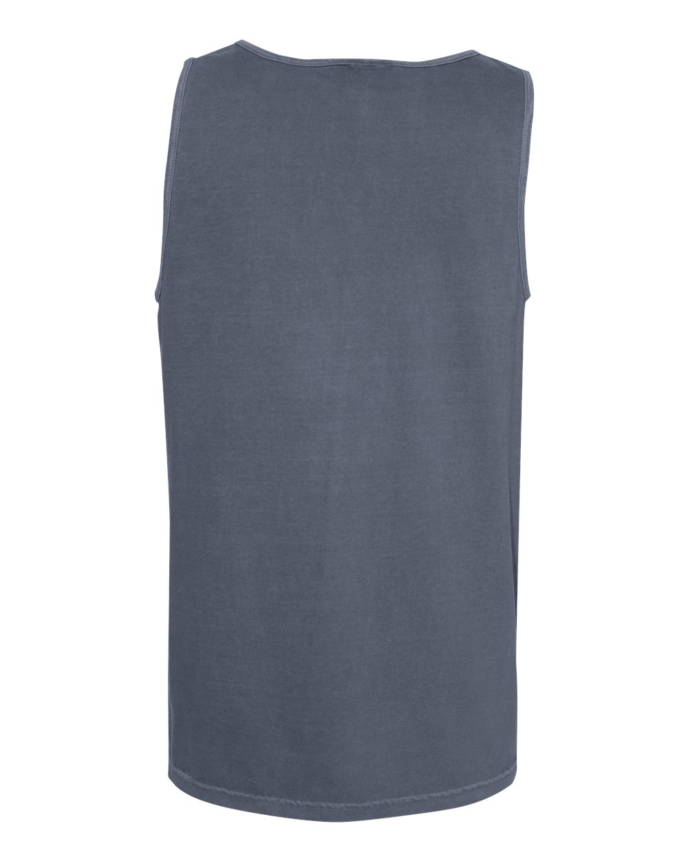 Rear View of Denim Garment-Dyed Heavyweight Tank Top - 9360