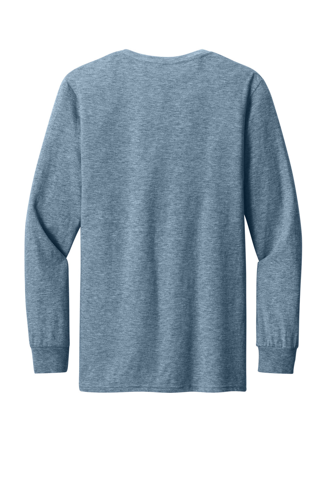 Rear View of DenimHthr Jerzees Premium Blend Ring Spun Long Sleeve T-Shirt 560LS