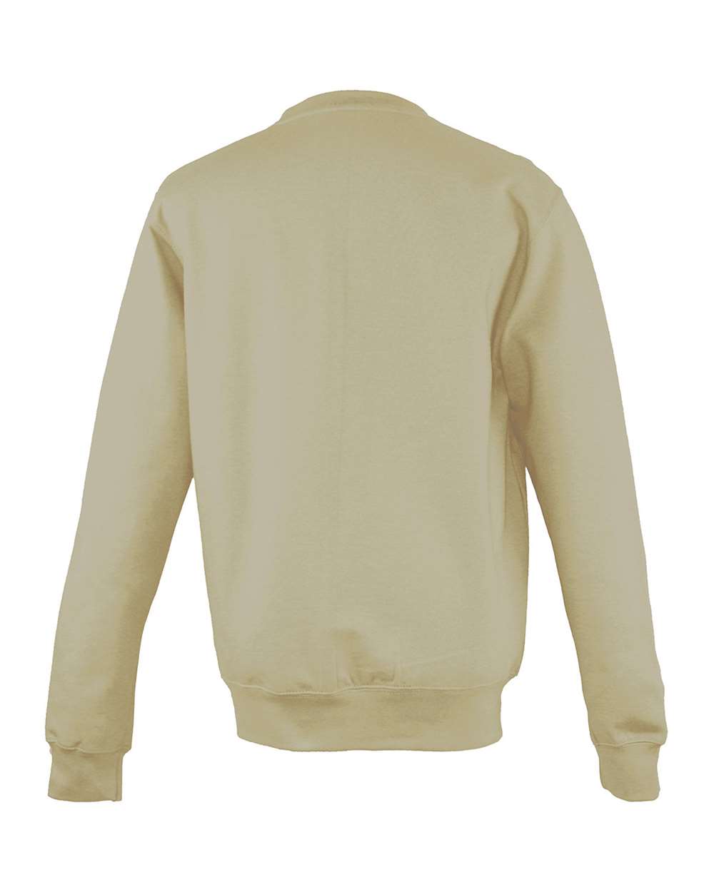 Rear View of Desert Sand College Crewneck Sweatshirt - JHA030