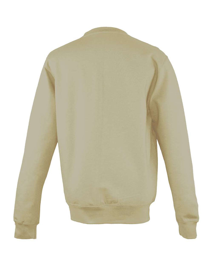 Rear View of Desert Sand College Crewneck Sweatshirt - JHA030