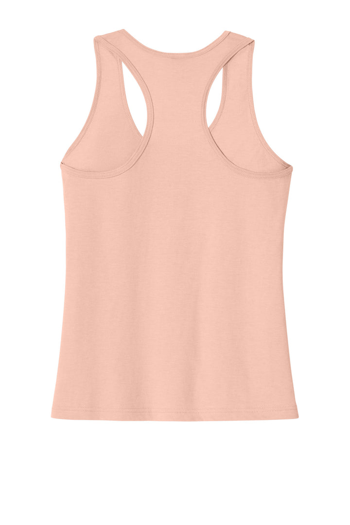 Rear View of DustyRose Gildan Softstyle Women's CVC Racerback Tank 64220LCVC