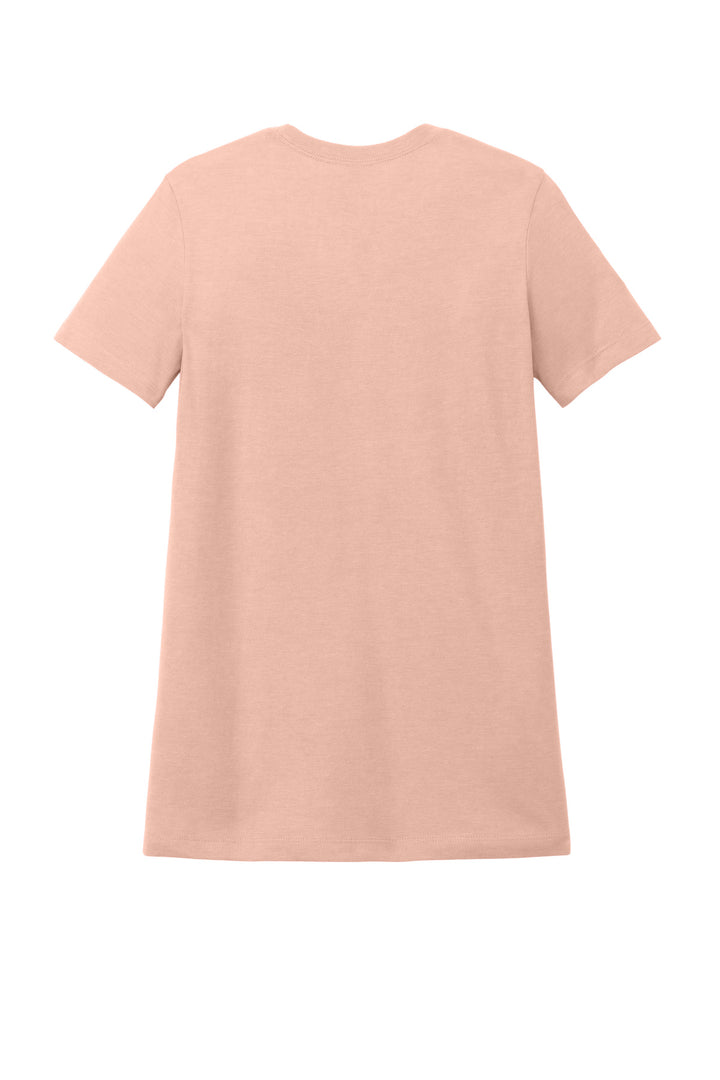Rear View of DustyRose Gildan Softstyle Women's CVC T-Shirt 64001LCVC