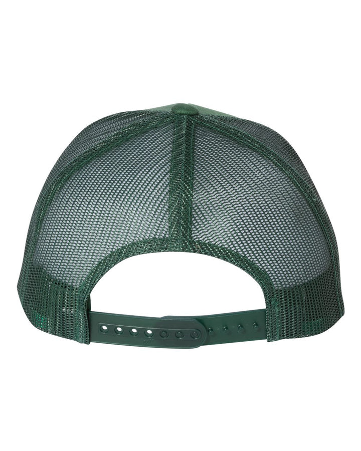 Rear View of Evergreen Retro Trucker Cap - 6606
