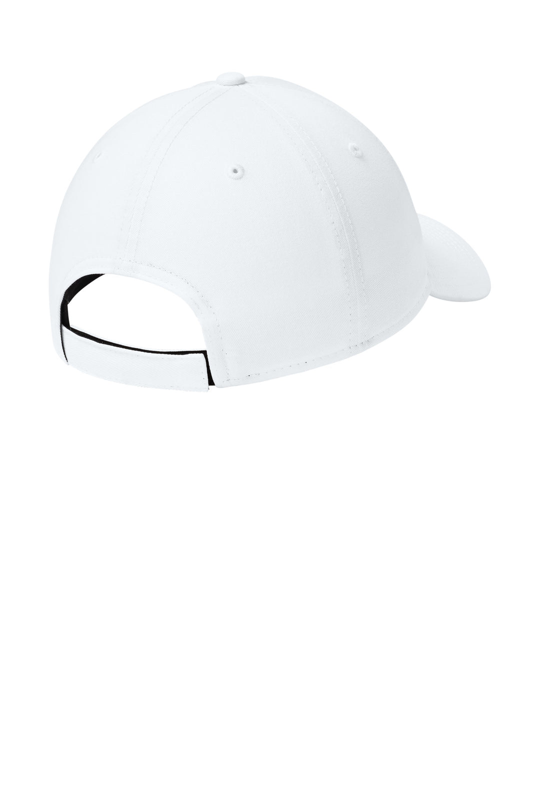 Rear View of FlagWhite New Era - Adjustable Structured Cap. NE200