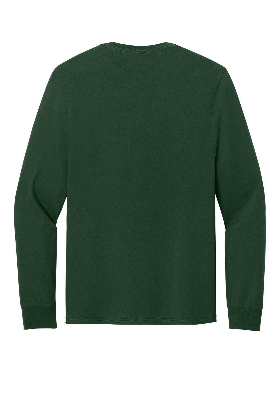 Rear View of ForestGrn Jerzees Classics Unisex Cotton Long Sleeve T-Shirt 363L
