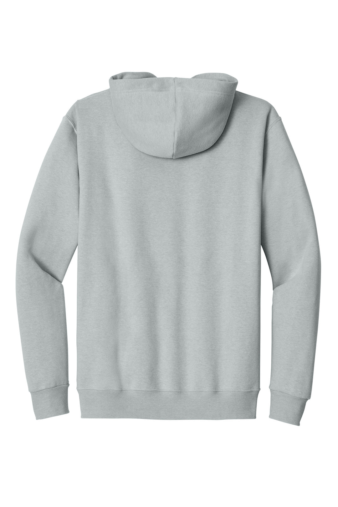 Rear View of FrstGreyHt Jerzees Eco Premium Blend Pullover Hooded Sweatshirt 700M