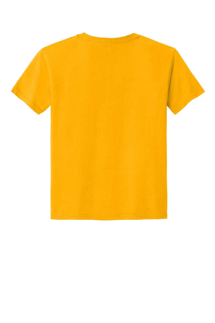 Rear View of Gold Jerzees Classics Youth Cotton T-Shirt 363Y