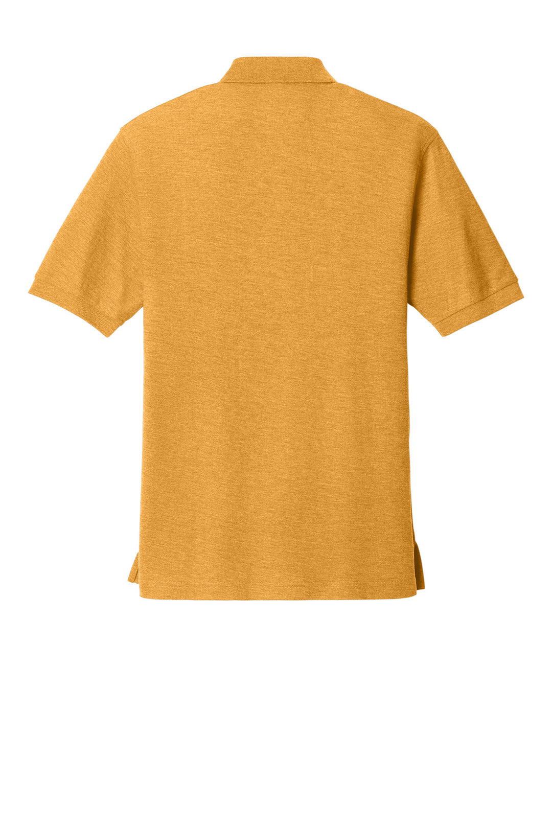 Rear View of Gold Port Authority Silk Touch Polo K500