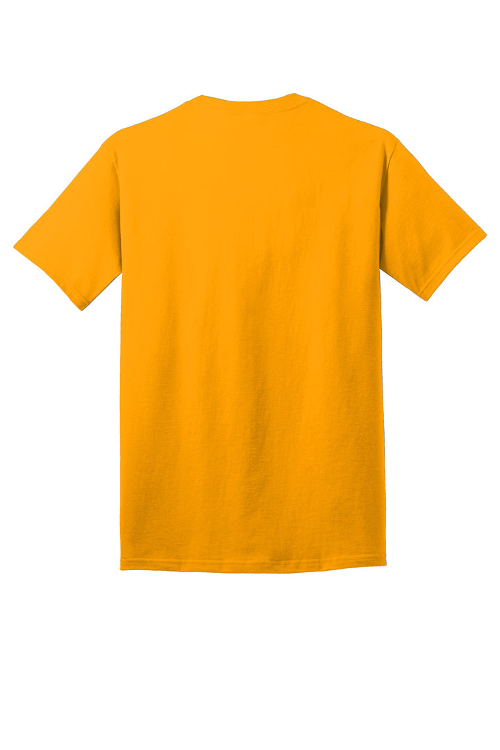 Rear View of Gold Port & Company - Core Cotton Tee. PC54