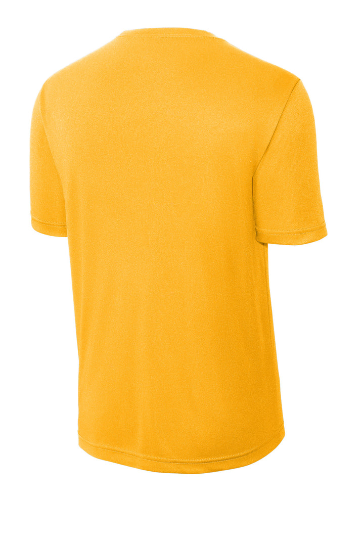 Rear View of Gold Sport-Tek PosiCharge Competitor Tee. ST350