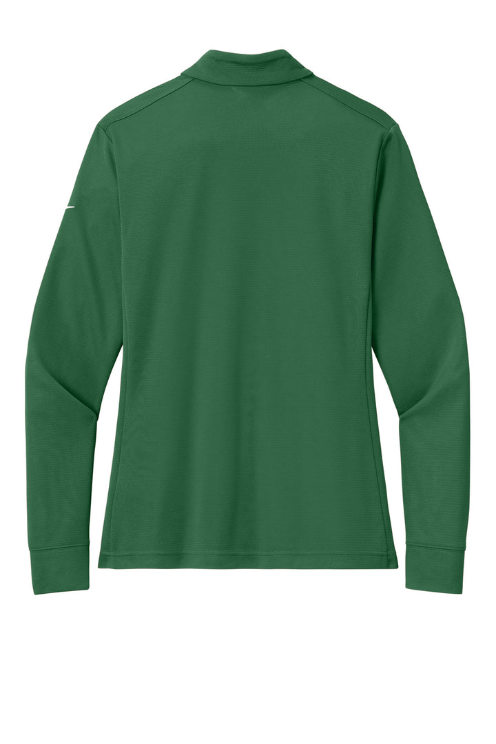 Rear View of GorgeGreen Nike Women's Essential 1/2-Zip Cover-Up NKHM7969