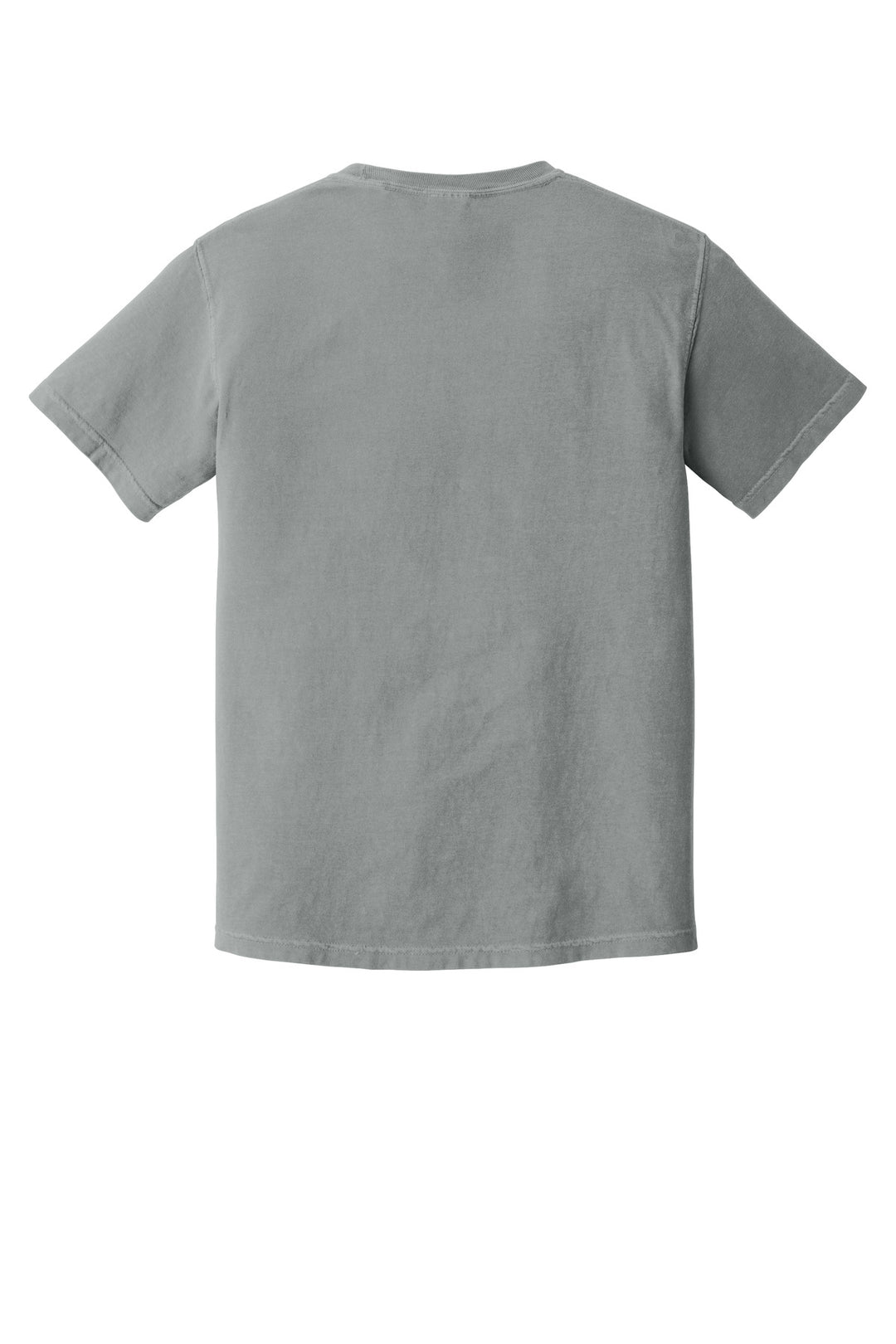 Rear View of Granite COMFORT COLORS Heavyweight Ring Spun Tee. 1717