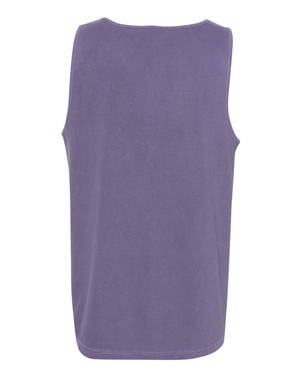 Rear View of Grape Garment-Dyed Heavyweight Tank Top - 9360