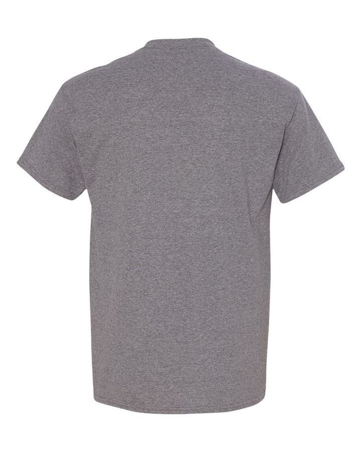 Rear View of Graphite Heather DryBlend® T-Shirt - 8000