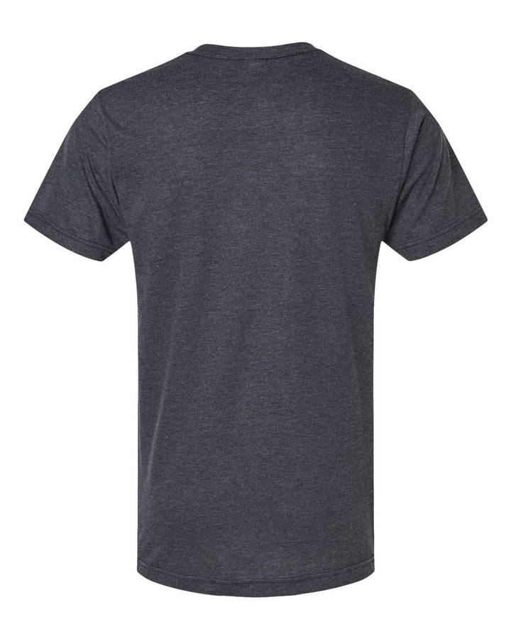 Rear View of Graphite Tri Blend Tri-Blend T-Shirt - 254