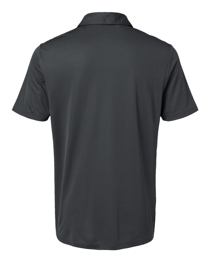 Rear View of Grey Six Camo Chest Print Polo - A585