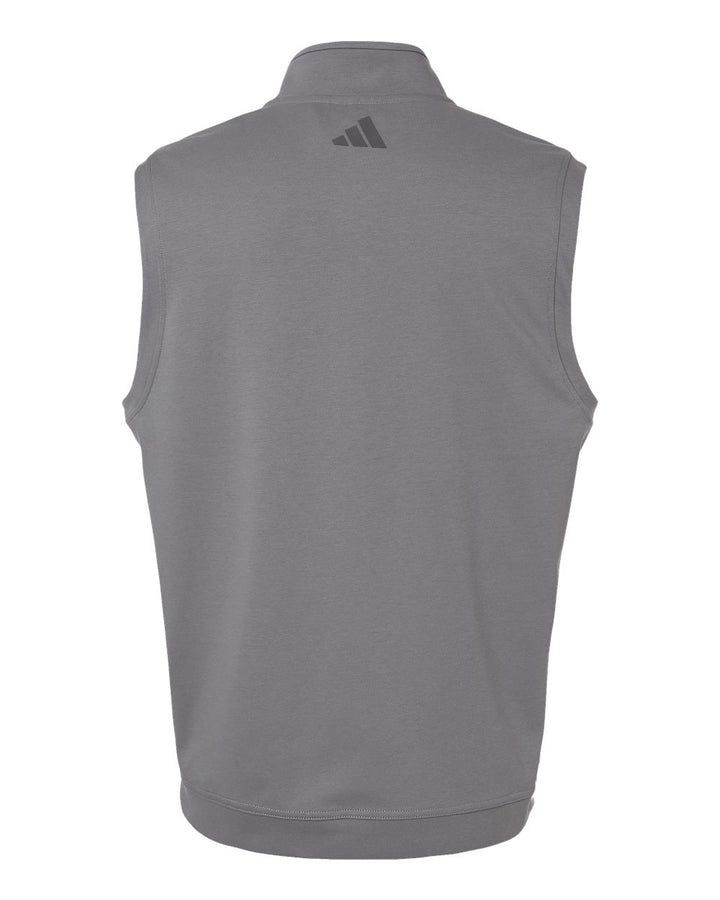 Rear View of Grey Three Club Vest - A599
