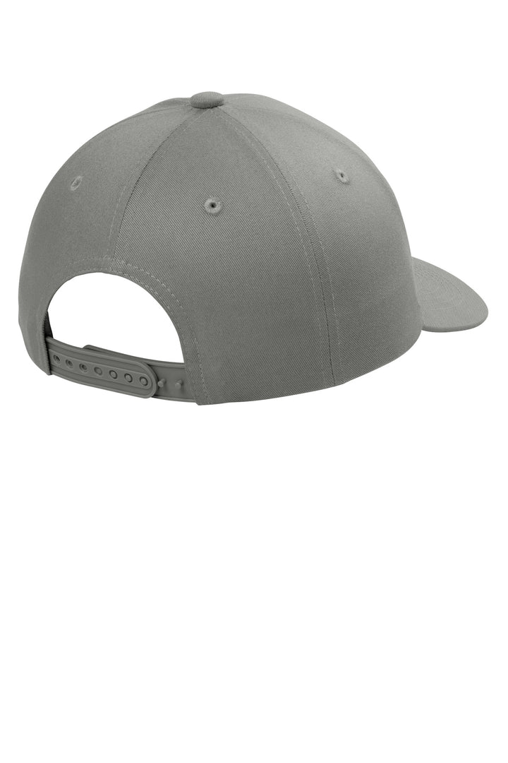 Rear View of GustyGrey Port Authority Snapback Cap C408