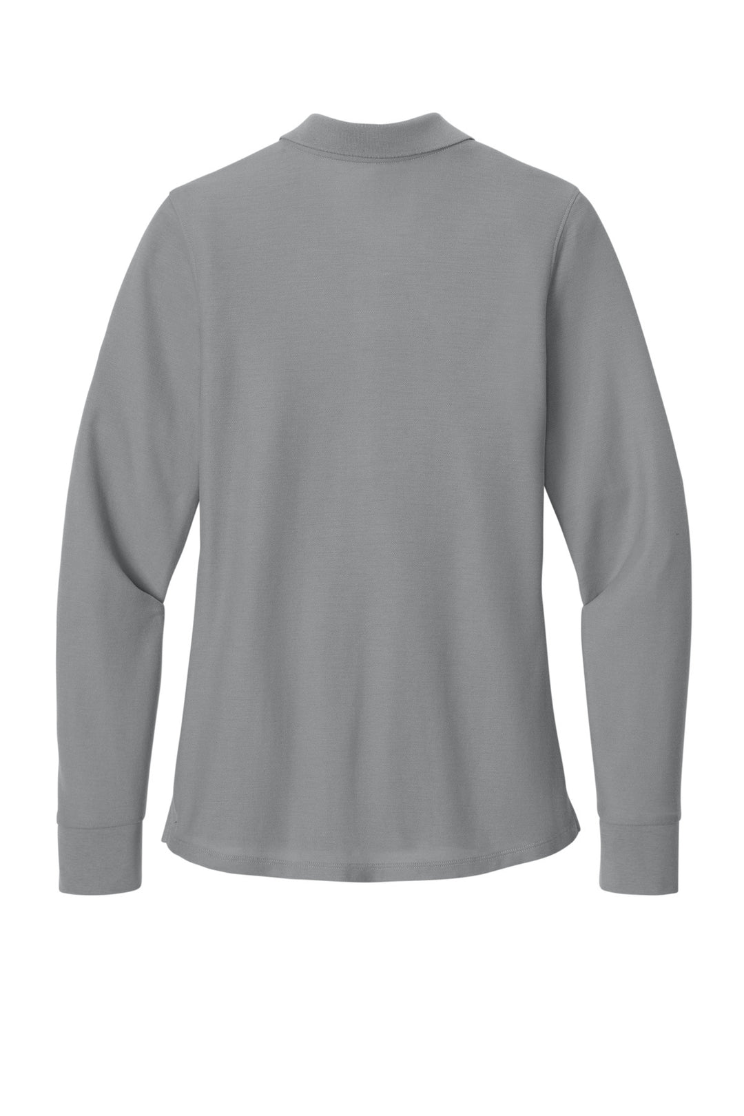 Rear View of GustyGrey Port Authority Women's Wearever Signature Pique Long Sleeve Polo LK200LS