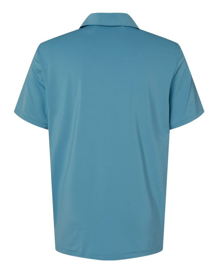 Rear View of Hazy Blue Ultimate Solid Polo - A514