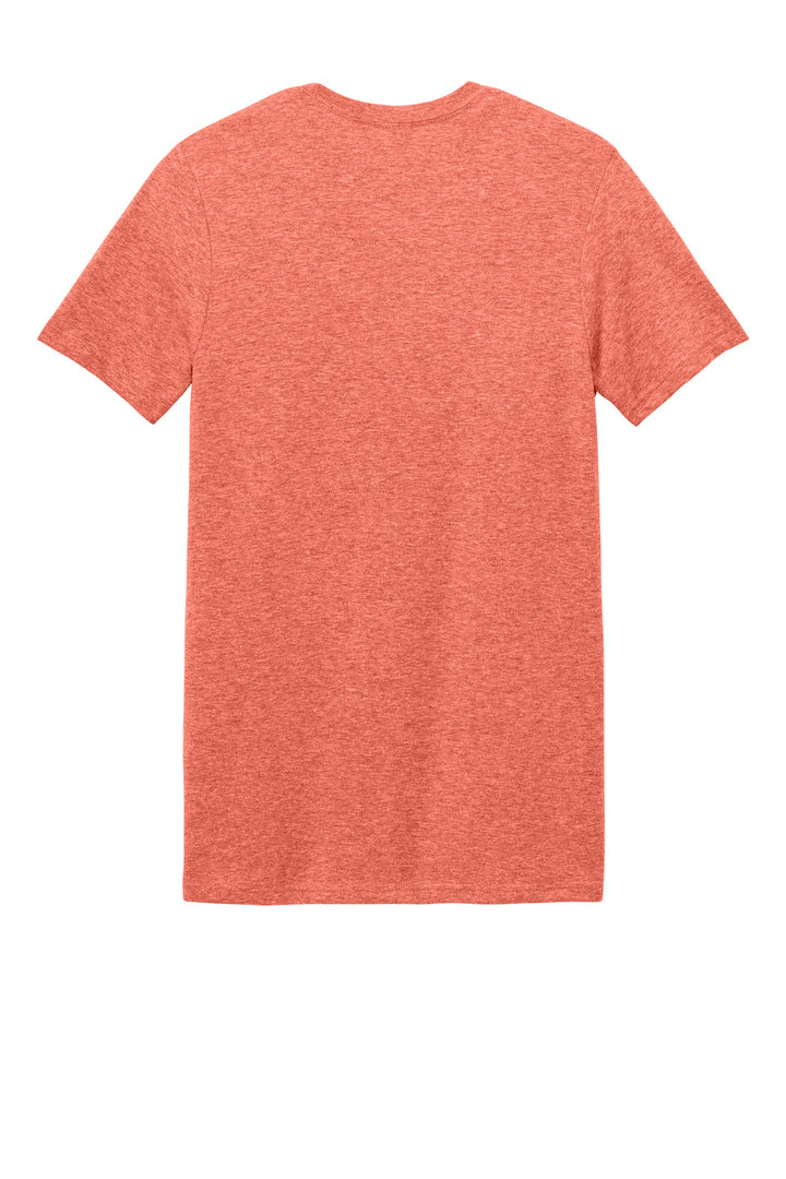 Rear View of Heather Orange Gildan Softstyle T-Shirt. 64000